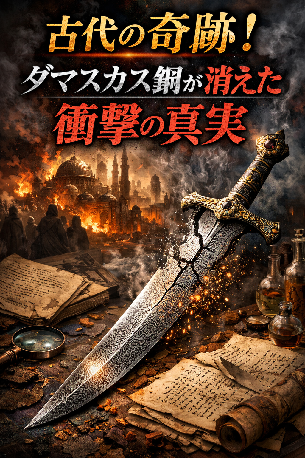 ナノテクノロジー古代の奇跡！ダマスカス鋼が消えた衝撃の真実
