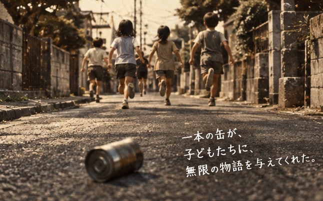 缶蹴り――公園もゲーム機もなかった時代、子どもたちは一本の缶で“町全体”を遊び場にした