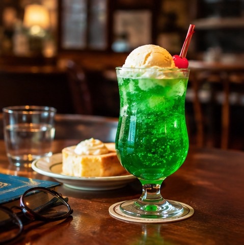 喫茶店のクリームソーダ――なぜあの緑色は昭和の幸福を象徴するのか